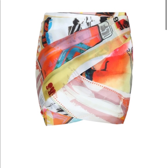 zimmermann brightside wrap mini skirt